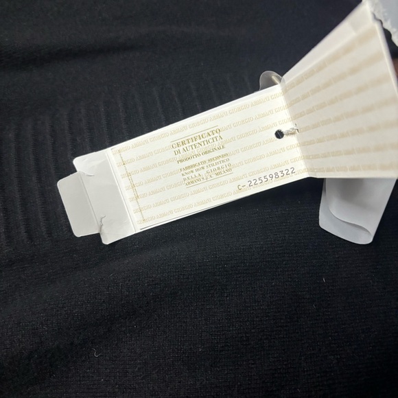 Armani collezioni men’s black sweater shirt - Picture 2 of 6